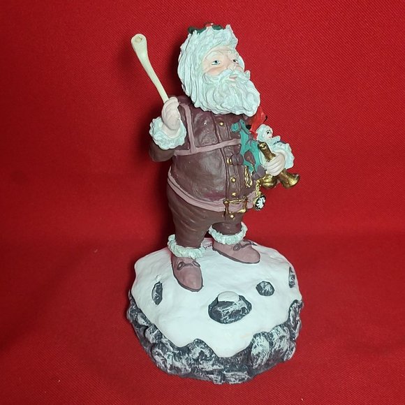 Vintage Max E Duncan Musical Santa Claus Figurine Signed - Picture 8 of 12
